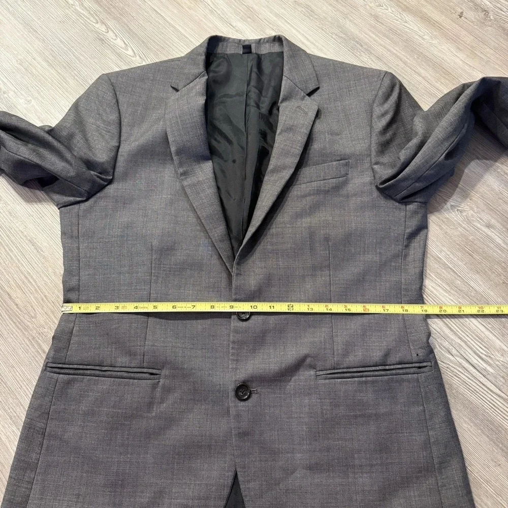 J Crew Men's 38S Thompson‎ 100% Wool Gray Blazer Suit Jacket